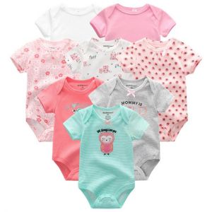 Baby Clothes 8Pcs/lots Unisex Newborn Boy Bodysuits roupas de bebes Cotton Baby Girls Toddler Jumpsuits Baby Clothing undefined