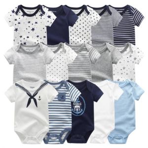 2021 Unisex 5PCS Baby Girl Clothes Cotton Bodysuits Newborn Baby Boy Clothes Cartoon Print Girls Baby Clothing Ropa Bebe
