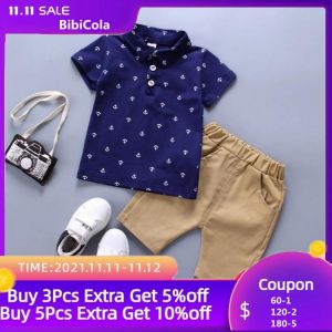 Boys Clothing Sets Summer Baby Newborn Clothes Suit Gentleman Style Wedding Shirt +Pants 2pcs Clothes for Boys Summer Set