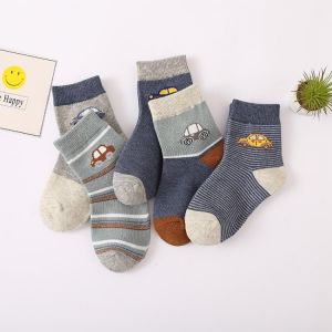 5Pairs Baby Socks Newborn Baby Boy Socks 0-1-3-12Y Kids newborn Cotton Animal Design Fadeless Soft Children's Socks for Girls