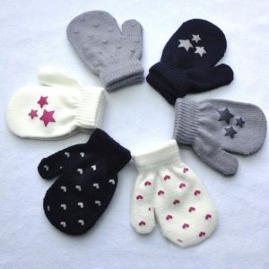 Bobora Children Gloves Baby Boys Girls Warm Gloves Infant Baby Children Toddler Kids Full Finger Mittens Winter