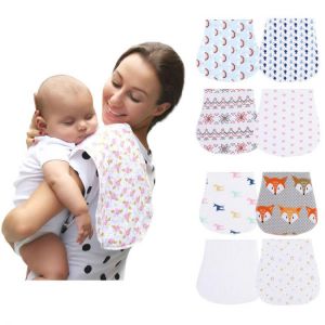 Baby Bibs Bandana Accessories Saliva Towel Feeding Cloth 100% Cotton Absorbent Fashionable For Baby Bibs Boy Stuff Burp Cloths