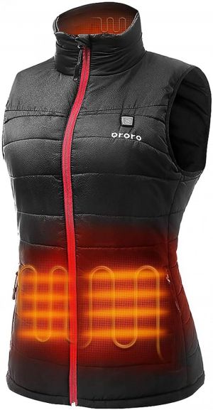 ORORO Women's Lightweight Heated Vest with Battery Pack