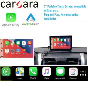 Apple Carplay Monitor Touch Screen For ALL Cars 7" Portable Wireless Androidauto Google Maps Netflix YouTube Spotify