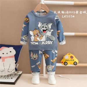 Disney Toddler Girl Pajamas Set Kids Cartoon Outfits Mickey Baby Boys Full Sleeves Sleepwear Children Sping Clothes 1-10 Years