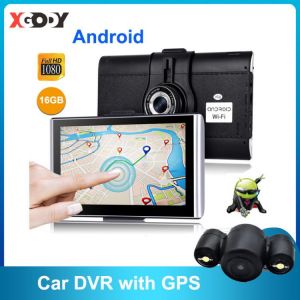 XGODY Android 7" Car Dash Camera DVR GPS 1GB RAM 16GB ROM Touchscreen Navigation Car WiFi AvIn EU Map 2020 Dashcam Navigator