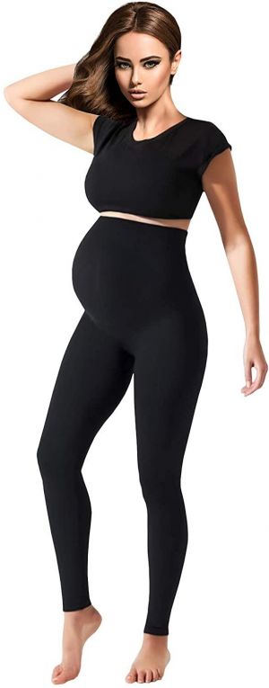 Maternity Leggings Active Wear Over The Bump Pants Pregnancy Shaping Over The Belly Postpartum Breastfeeding