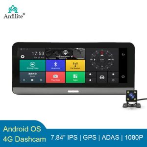 Anfilite 8 inch 4G Car GPS Navigation Android 5.1 Bluetooth AV-IN  WIFI 16GB 1080P vehicle video Recorder free south Korea maps