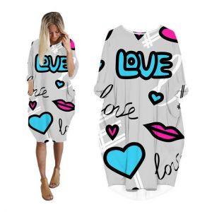 LIASOSO Maxi Dresses for Women 2021 Hip-hop style 3D Print Fashion Dresses Women Funny Harajuku Long-sleeve Woman Dress