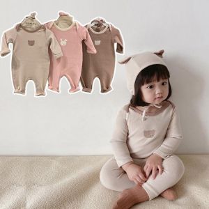 Warm Newborn Baby Boys Romper Spring Autumn Long Sleeve Kids Bodysuit for Toddler Girls Clothing Children Pajamas 0-24 Months