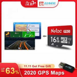 GPS map micro SD cards 16GB for windows / Android system New latest Map free update for Gps Navigation Europe/Russia/spain etc