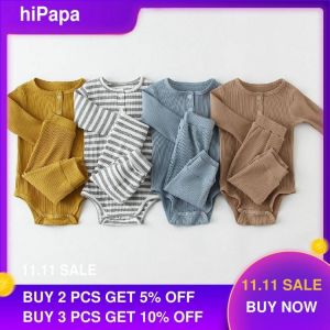 Infant Baby Boy Girl Clothes Set Long Sleeve Baby Bodysuit +Pant Newborn Boy Outfits Summer Autumn Newborn Baby Girl Clothing