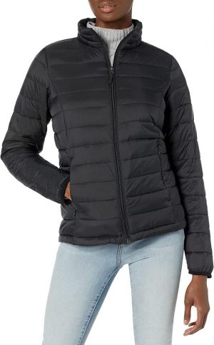 Amazon Essentials Women's Lightweight Long-Sleeve Full-Zip Water-Resistant Packable Puffer Jacket