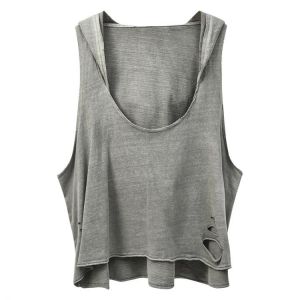 All Match Cotton Women T-Shirts Hooded V-Neck Sexy Hold Lady Solid Top Tees Women Fashion Outwear Coat Tops
