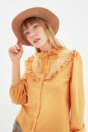 Trendyol Ruched Shirt TWOAW22GO0285
