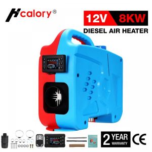 HCalory 5-8KW 12V All in One Car Heater Diesel Single Hole LCD Monitor Parking Warmer For Car Truck Bus Boat RV Air Heater