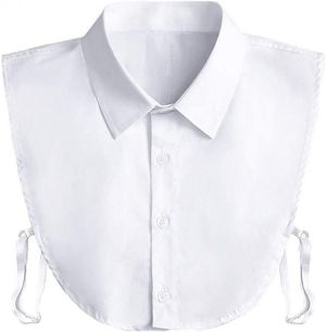 Fake Collar Detachable Dickey Collar Blouse Half Shirts Peter Pan Faux False Collar for Women & Girls Favors