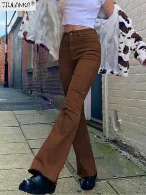 Women's jeans woman high waist brown Pants Jeans Women's pants Jean women clothing undefined streetwear Woman trousers e