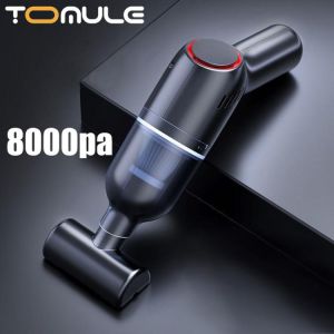 TOMULE Portable Car Vacuum Cleaner Wireless Rechargeable Household Handheld Automatic Vacuum Cleaner 8000pa High Suction Power