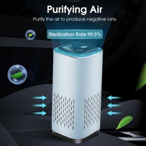 Car Air Purifier Cleaner Negative Ion USB Mini Home Vehicle Air Cleaner Remove Formaldehyde Air Purifier         Car Accessories