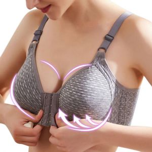 Women Underwear Sexy Lingerie Front Buckle Push Up Bra Without Steel Ring Bra Seamless Lace Bra U-shaped Beautiful Back