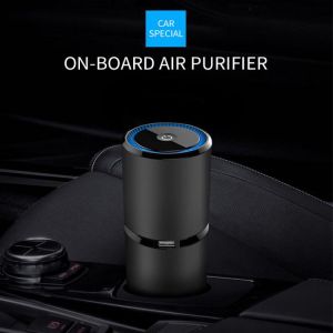 Car Air Freshener USB Mute Wind Adjustable Negative Ions Air Purifier Machine Car Air Purifier Device Air Diffuser Practical