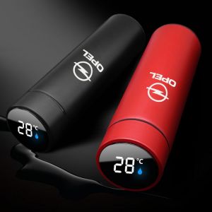 Car smart vacuum flask for OPEL LED digital temperature display stainless steel coffee mug  Automotive electrical appliances