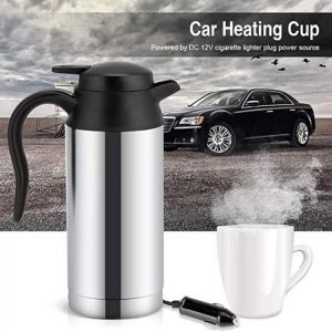 12V 750ml Vehicular Kettle Car Electric Pot Stainless Steel Coffee Mug With Cigarette Lighter Auto Accessories Coffee Kettle