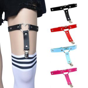 1PC Women Sexy Garter Belt Lingerie Leather Punk Elastic Harness Suspender Strap Leg Stockings Garters ClipS Girl Thigh Harness