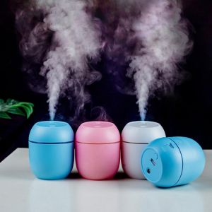 Mini Car Humidifier 250Ml Essential Oil Diffuser 2 Modes USB Auto Power-Off With LED Light For Home Car Mist Maker Face Steamer