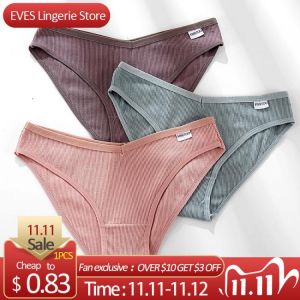 New Women's Cotton Briefs Female Underpants Sexy V Waist Women's Panties Cotton Plus Size Pantys Lingerie M-4XL