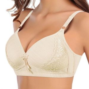 Jodimitty Plus Size Women Wire Free Bras Lace Bra Woman Push Up Adjustable Brassiere Femme Seamless Underwear Comfortable Bras