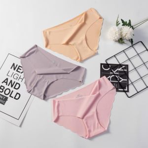 Women Seamless Panties Ultra-thin Underwear Comfort Intimates Sexy Lingerie Plus Size Low-Rise Female Underpants Briefs