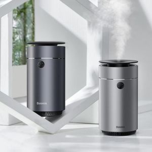 Baseus 75ml Mute Car Diffuser Aroma Air Humidifier Auto Purifier with Light