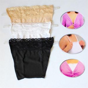 3Pcs Set Quick Easy Lace tube top on Camisoles Custom Cleavage Control Panels Pack Seen Elastic Insert Wrapped Tops Suit