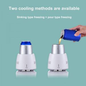 Beverage Quick Cooling Cup with Car Cigarette Lighter Electric Beer Bottle Can Refrigerator Water Soda Drinks Cool Mug for Car