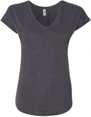6750VL Anvil Women's Tri-Blend V-Neck Tee