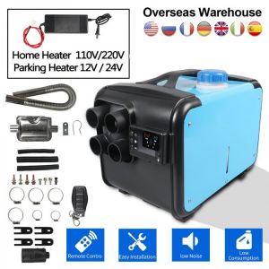 Universal Home Diesel Heater 5KW 220V/110V 12V/24V Car Parking Air Diesels Heater All in One Kit With Remote Control LCD Monitor
