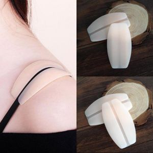1 Pair Fashion Silicone Shoulder Cushions Holder Non-Slip Invisible Underwear Bra Shoulder Strap Cushions Relief Pain Pads