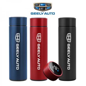 Thermos Mug With Temperature Display For GEELY atlas coolray BO RUI CK Saloon EMGRAND ec7 500ML Car Water Cup Tea Cup Thermos