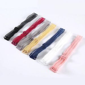 1Pair Invisible Bra Straps Women Novel Bra Underwear Shoulder Strap Lace Hollowed Solid Straps Female Invisible Bra Accessories