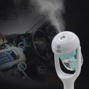 MINI Portable DC 12V Car Humidifier Air Purifier Auto Mist Maker Fogger Steam Essential Oil Diffuser