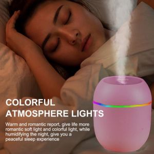 250ml Auto Air Humidifier Usb Portable Essential Oil Diffuser 2Modes Auto Off With Led Light For Home Car Mist Maker Accessories