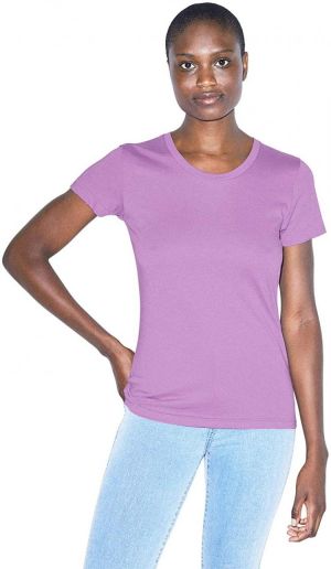 American Apparel Women's 50/50 Classic Crewneck Short Sleeve T-Shirt