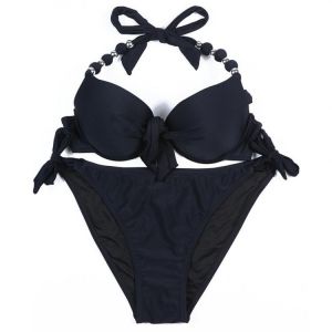 EONAR Swimwear Women 2021 Solid Brazilian Bikini Set Sexy Push Up Swimsuit Bathing Suit Women Beach Wear Plus Size Swimwear XXL