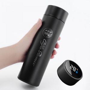 500ml Smart Thermos bottle For Volkswagen Vw Golf 4 5 6 7 Tiguan Polo Passat B5 B6 Jetta Touran Touareg Mk4 Mk6 Mk7 In Car Mug
