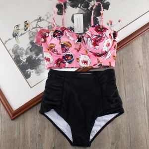 Melphieer High Waist Bikini Set 2020 Biquini Plus Size Swimwear Women 3XL Print Swimsuit Bandage Bathing Swimming Suit Bikinis