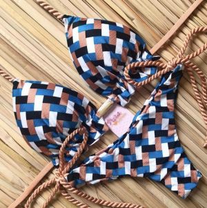 Plaid Bikini Swimwear Women 2020 Swimsuit Female Bikini Set Knot Push Up Bathing Suit Brazilian Biquini Swim Wear