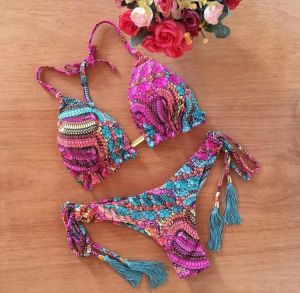 Sexy Brazilian Bikini Set 2020 Print Swimsuit Women Bandage Swimwear Female  Bathing Suit Micro 2 Piece Suit biquini