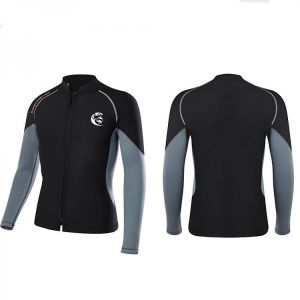 2MM Neoprene Wetsuit Men Women Scuba Diving Fishing Jacket Long Sleeve Snorkeling Coat Male Surfing Winter Thermal Swimwear